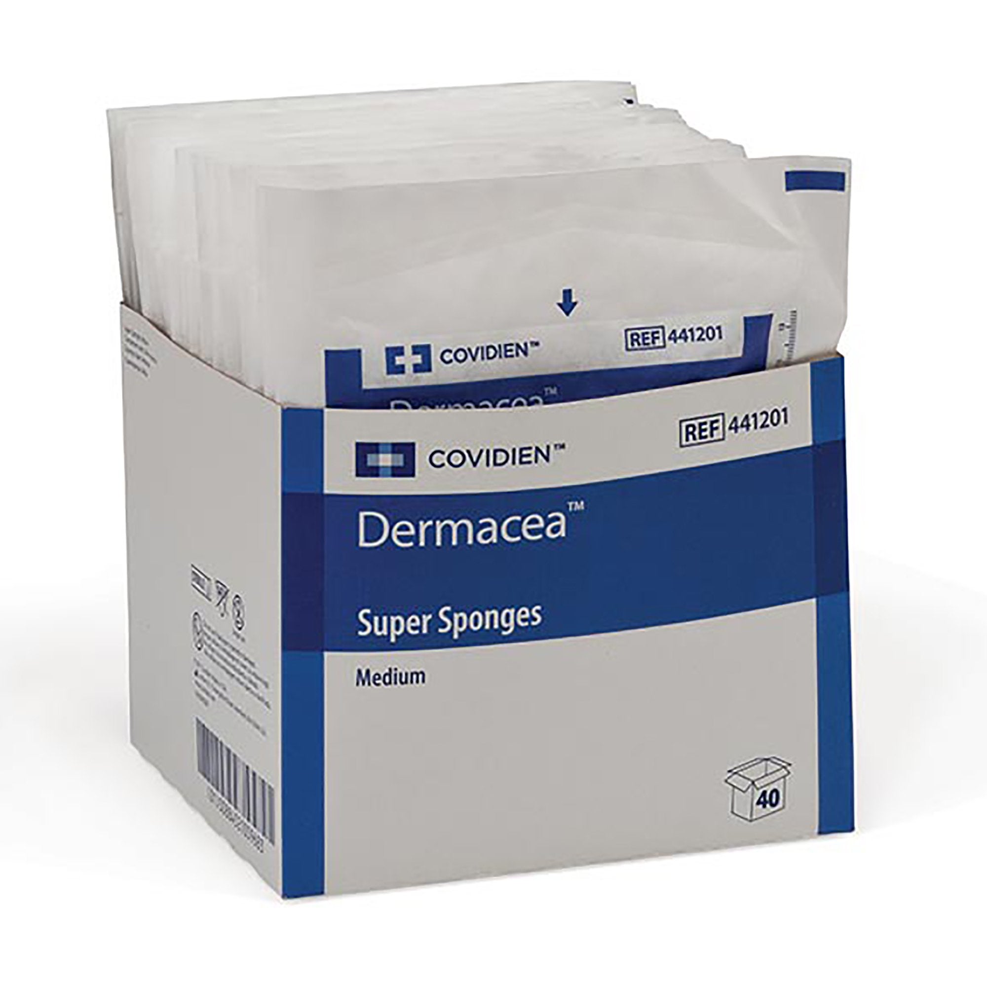 Fluff Dressing Dermacea 6 X 6-3/4 Inch 12-Ply Sterile 2 per Pack, Packaging Type- Box