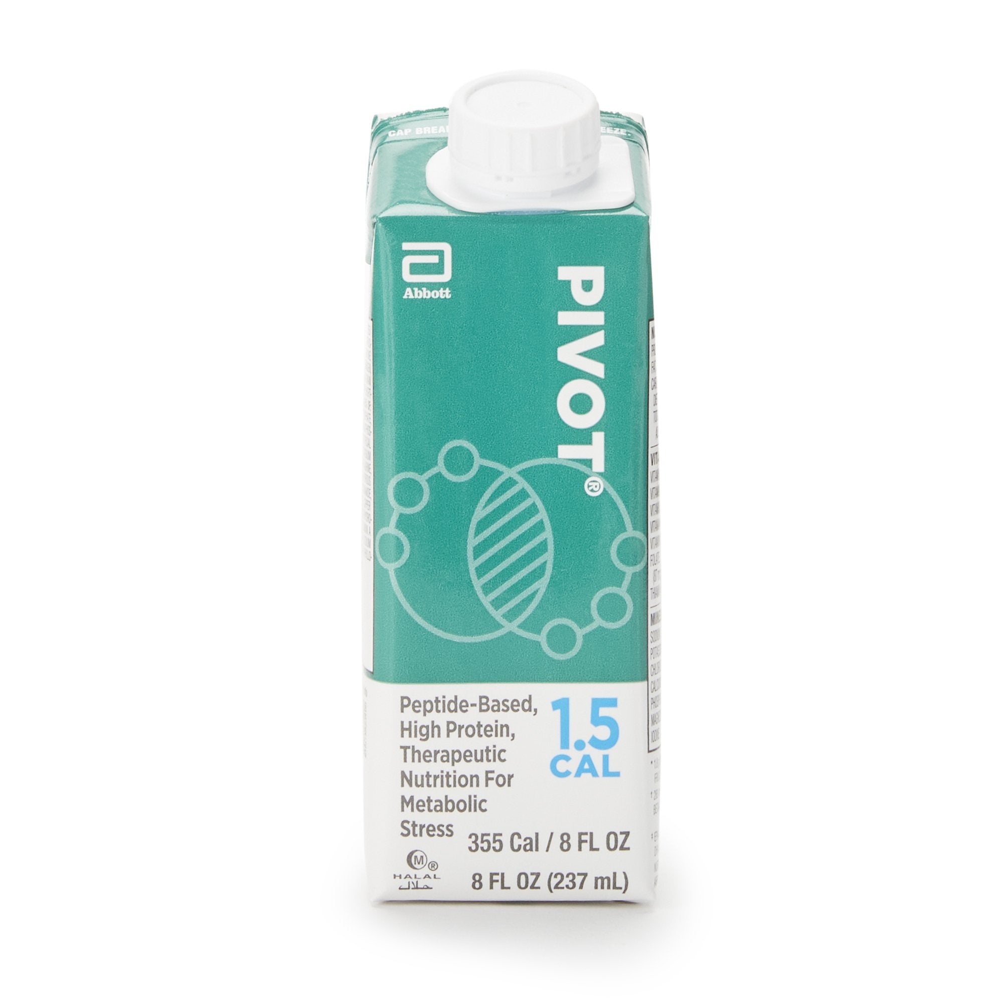 Tube Feeding Formula Pivot 1.5 Cal Unflavored Liquid 8 oz. Reclosable Carton, Packaging Type- Case