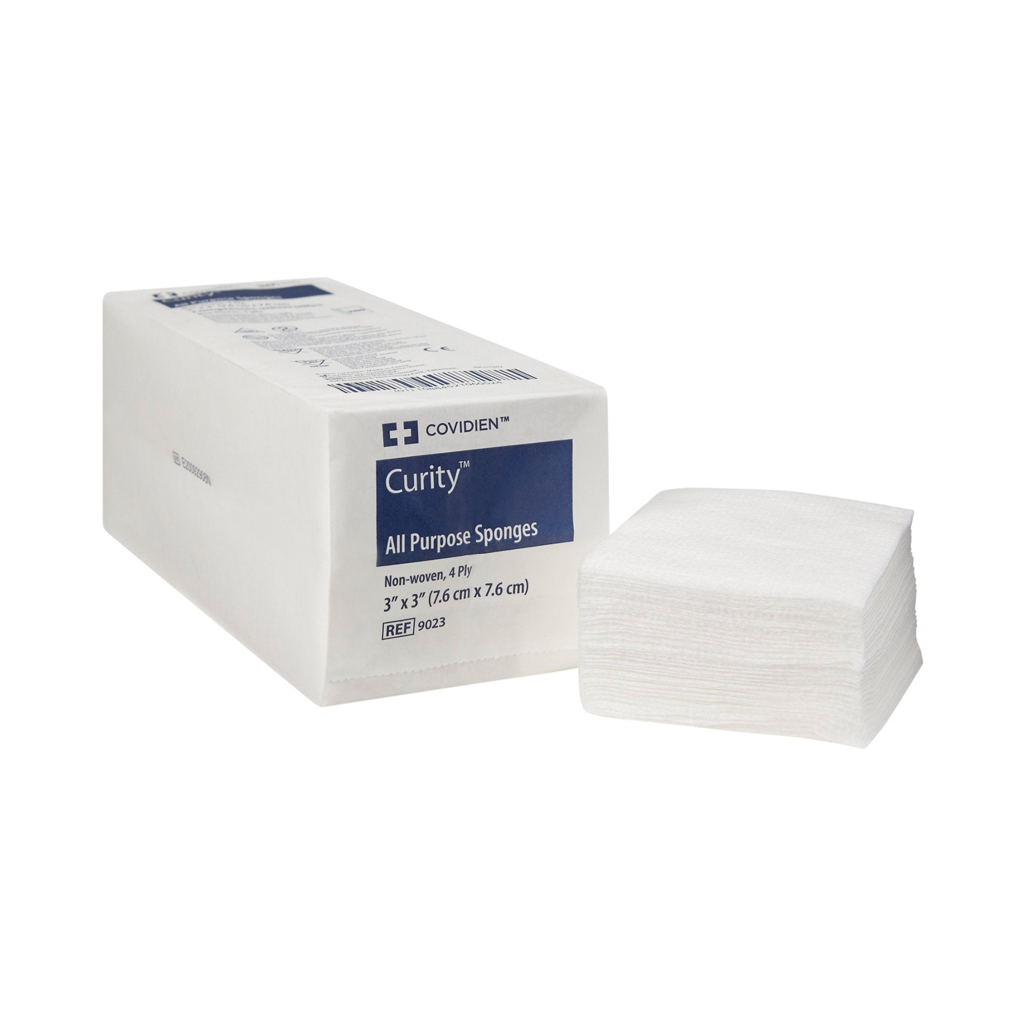 Nonwoven Sponge Curity™ 3 X 3 Inch 4-Ply NonSterile 200 per Pack