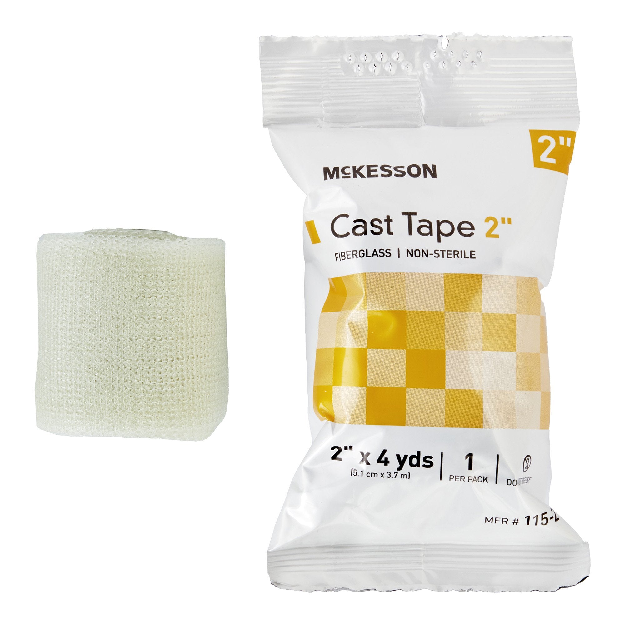 Cast Tape McKesson 2 Inch X 12 Foot Fiberglass White