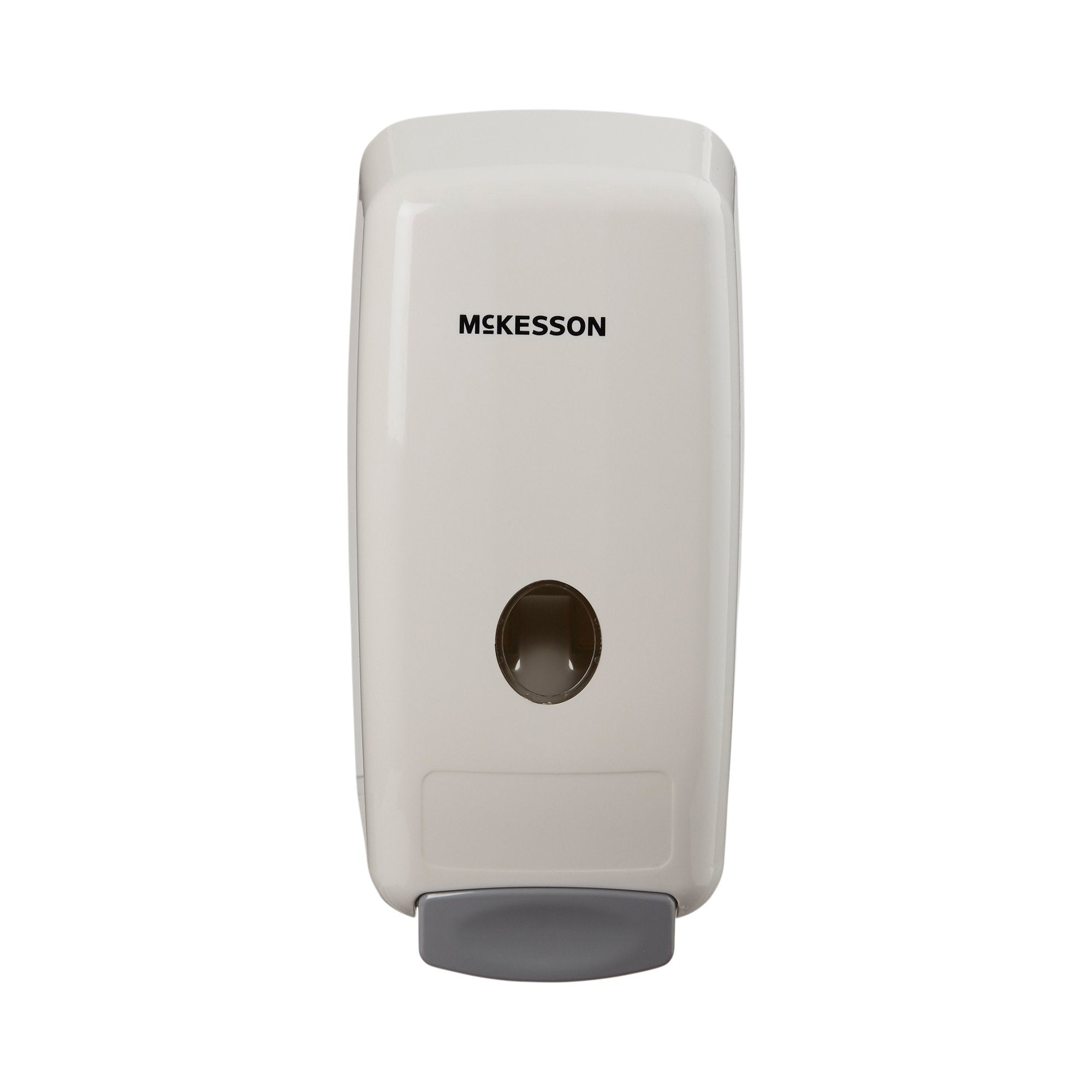 Soap Dispenser McKesson White Plastic Manual Push 1000 mL Wall Mount