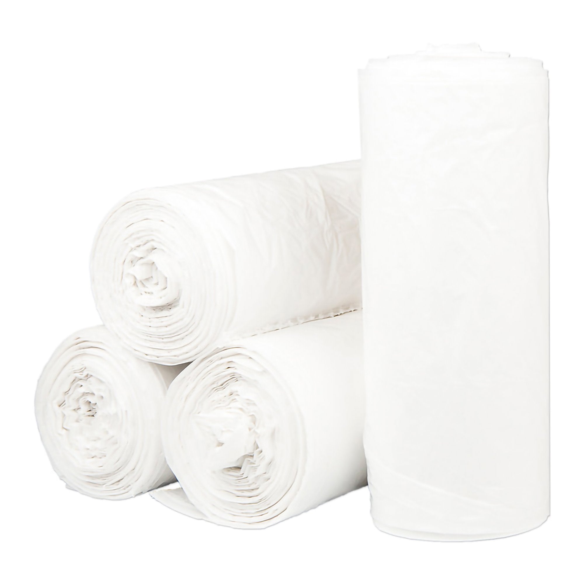 Trash Bag McKesson 60 gal. White LLDPE 0.70 mil 38 X 58 Inch Star Seal Bottom Coreless Roll, Packaging Type- Case