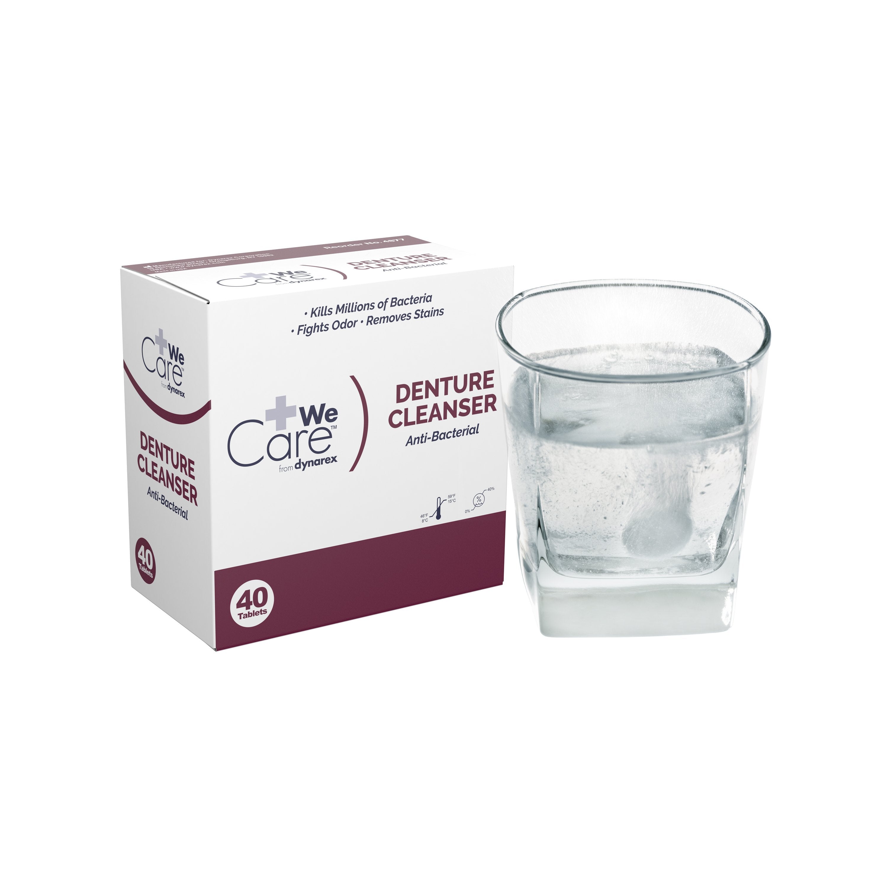 Denture Cleaner We Care from Dynarex, Packaging Type- Box