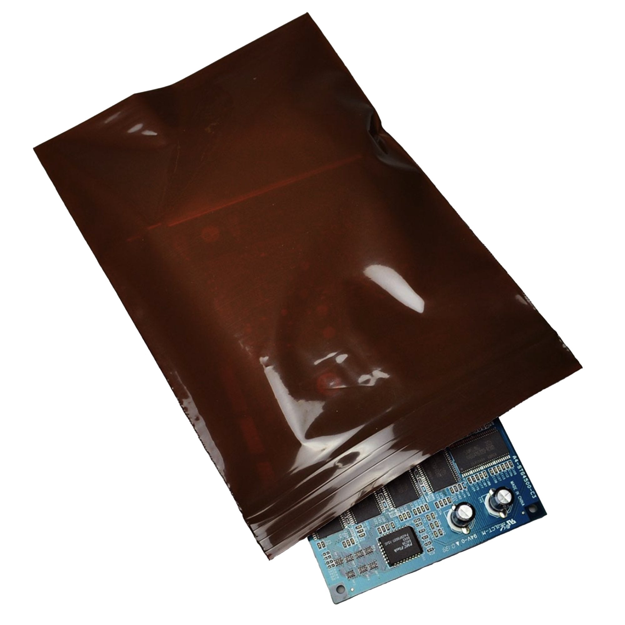 Reclosable UV Protection Bag LK 8 X 14 Inch LDPE Amber Zipper Closure