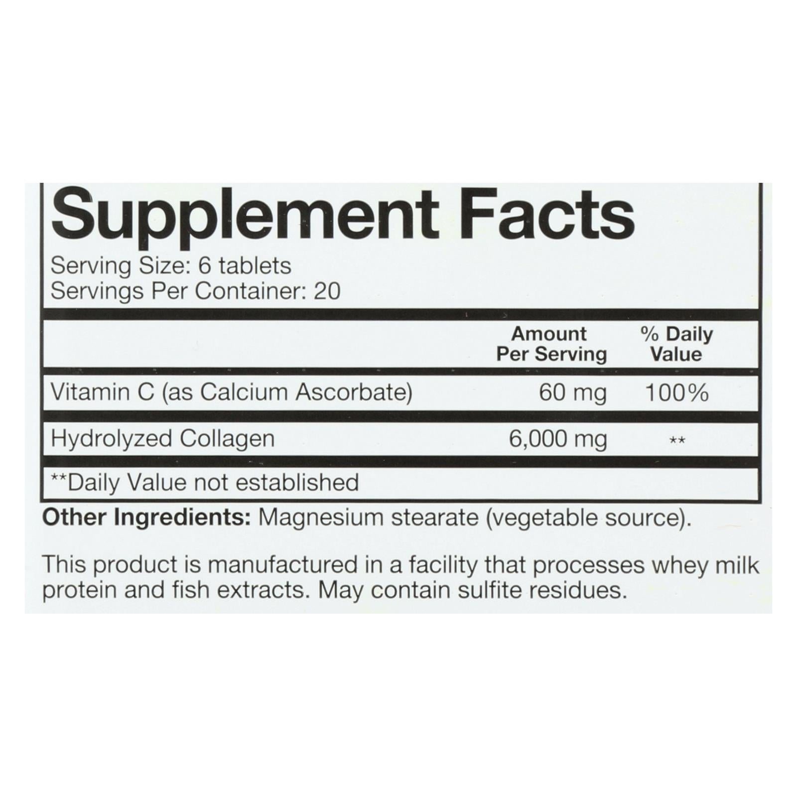 youtheory collagen type 1 and 3 120 tablets