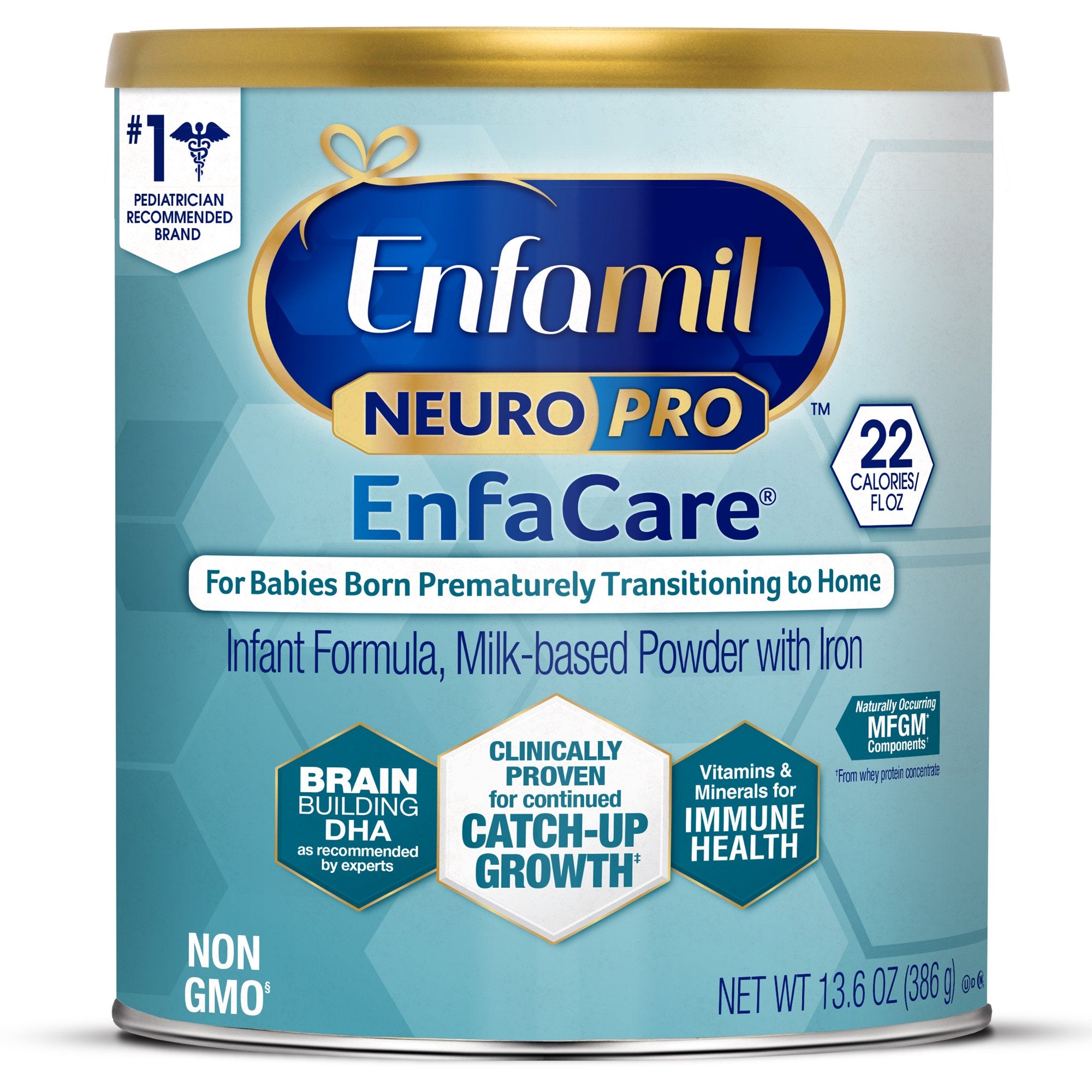 Infant Formula Enfamil® NeuroPro™ EnfaCare® Unflavored 13.6 oz. Can Powder Milk-Based Premature, Packaging Type- Each