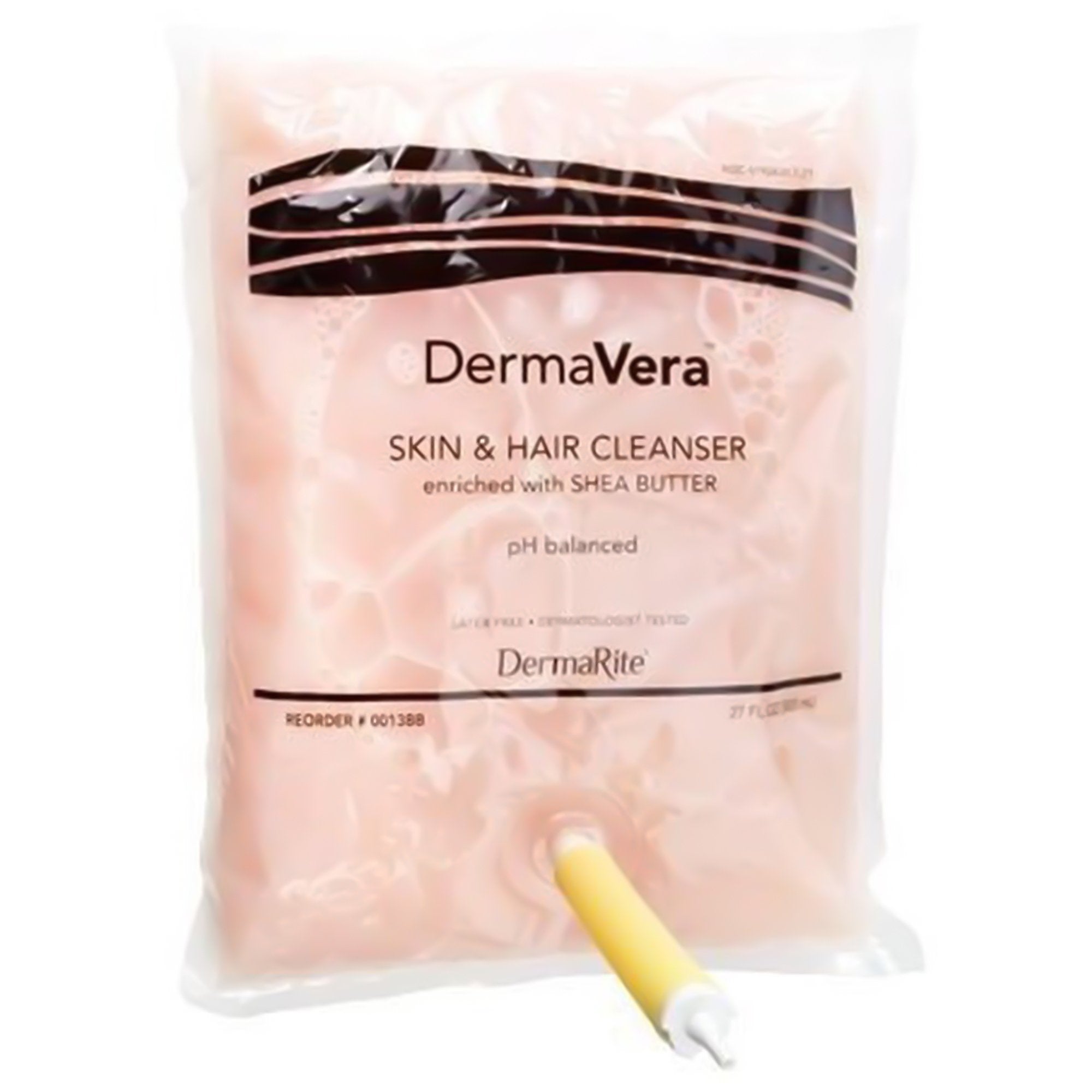 Shampoo and Body Wash DermaVera 800 mL Dispenser Refill Bag Scented, Packaging Type- Case