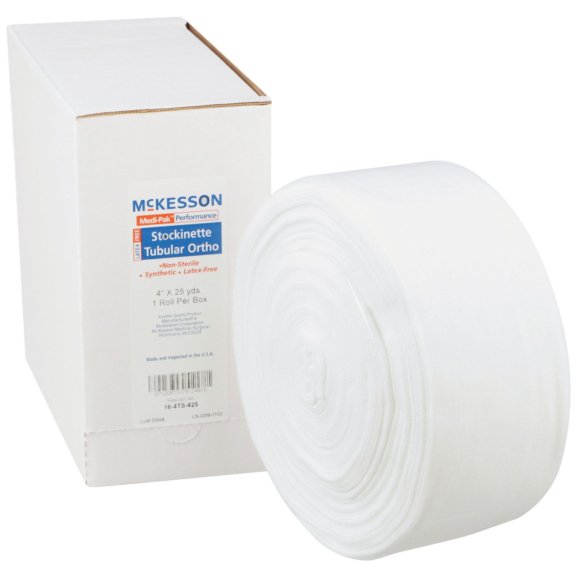 Stockinette Tubular McKesson 4 Inch X 25 Yard Polyester NonSterile, Packaging Type- Case