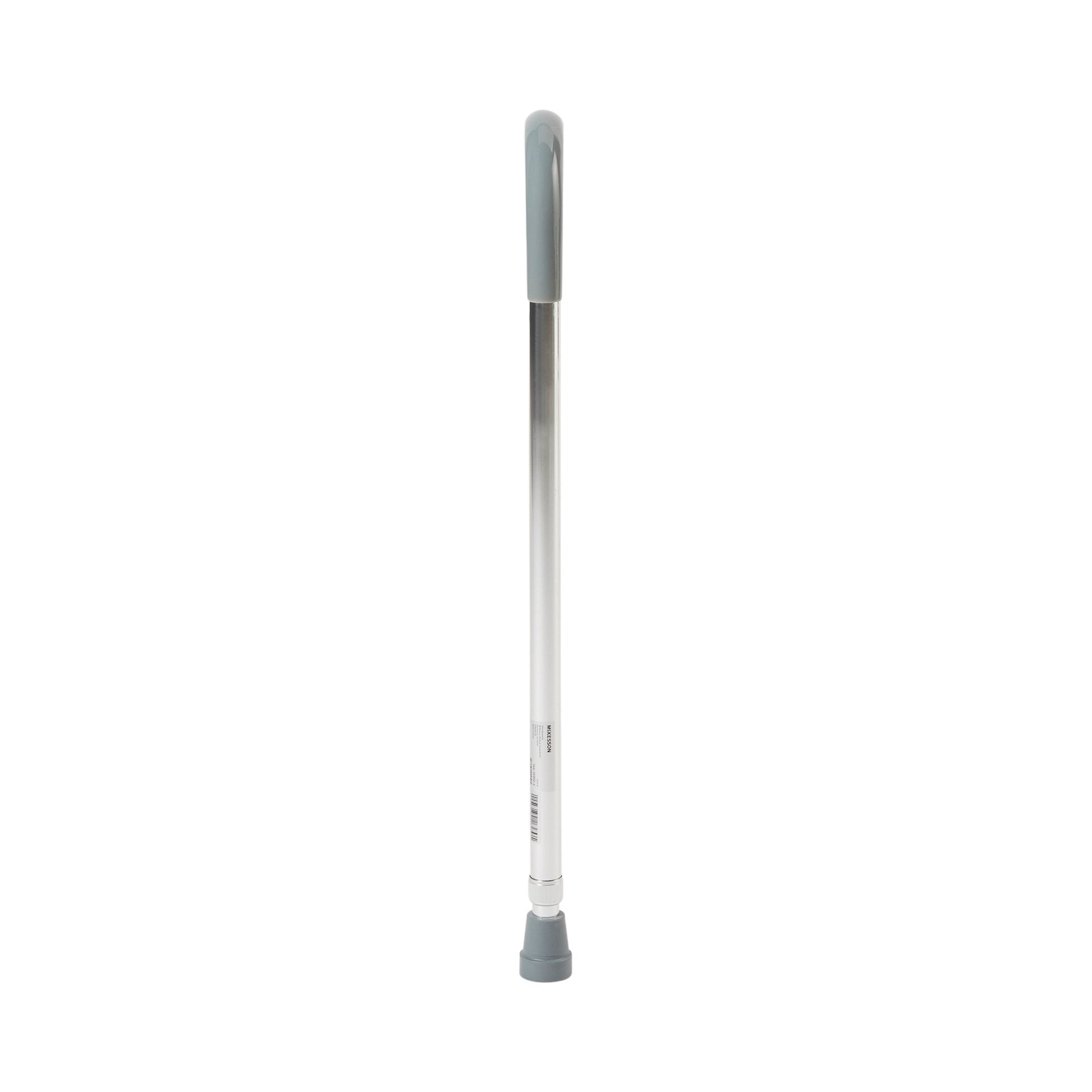 Round Handle Cane McKesson Aluminum 29-3/4 to 38-3/4 Inch Height Chrome, Packaging Type- Case