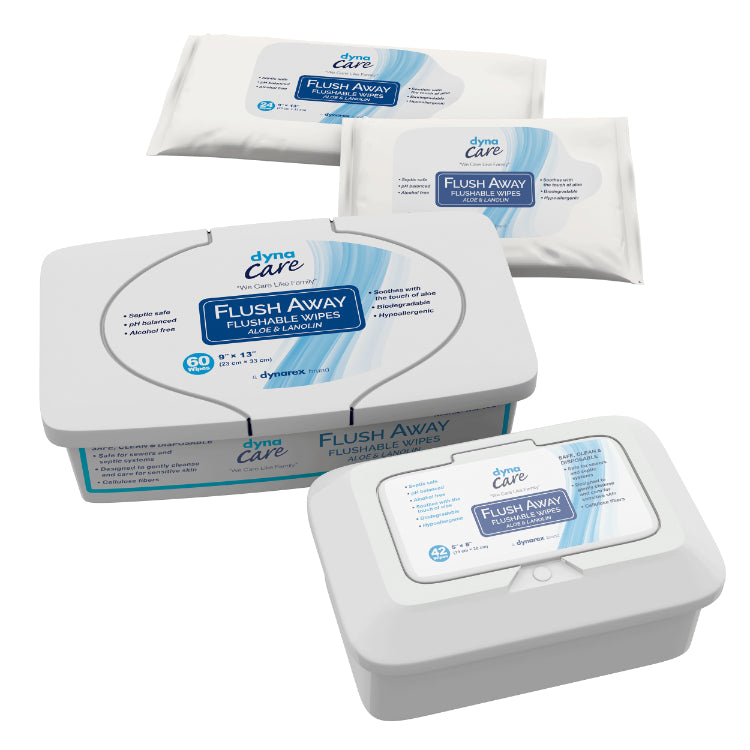 Dynarex Flushable Wipes