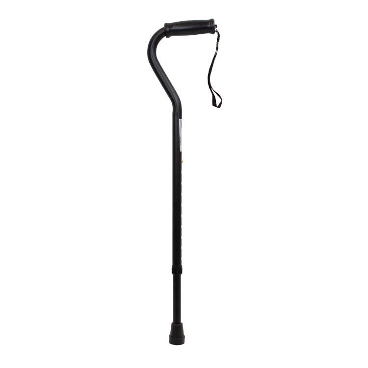 Dynarex Offset Cane - Adjustable Walking Cane for Stability & Support, Lightweight Design, Ergonomic Handle for Comfort, Ideal for Seniors and Mobility Assistance.