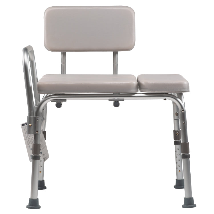 Dynarex Padded Tub Transfer Bench - Enhance safety and comfort with this adjustable, sturdy transfer bench designed for easy bathing access. Ideal for seniors and those with mobility challenges.