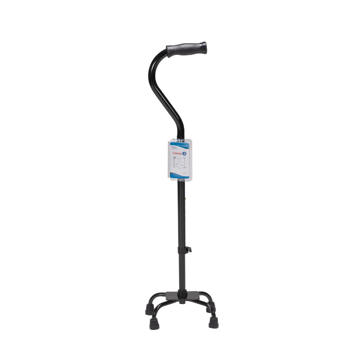 Dynarex Quad Canes for Stability & Support | Adjustable Height | Lightweight Design | Ideal for Enhanced Mobility & Balance | Perfect for Seniors & Rehab Use