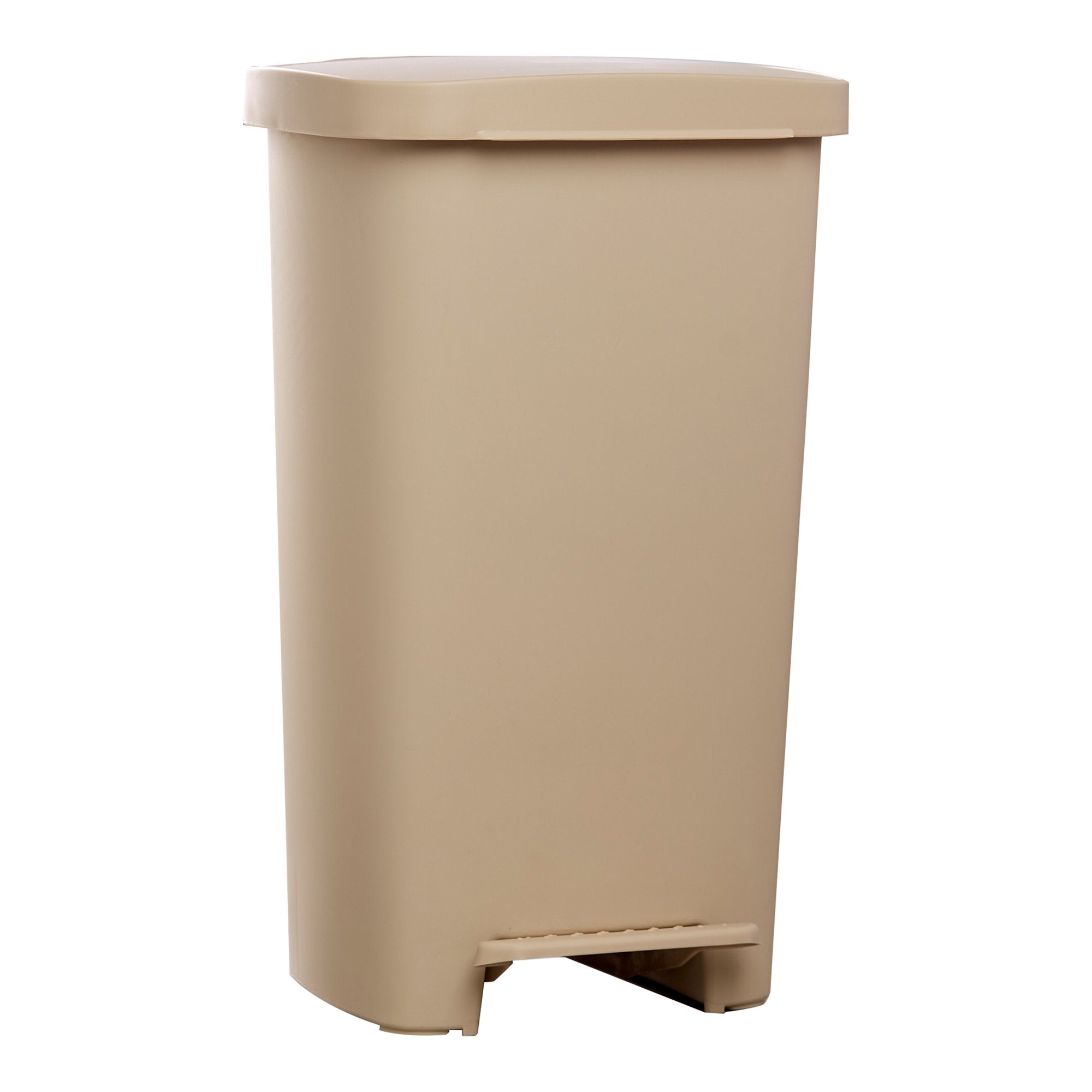 Trash Can McKesson 52 Quart / 13 gal. Beige Plastic Rectangular, Packaging Type- Each