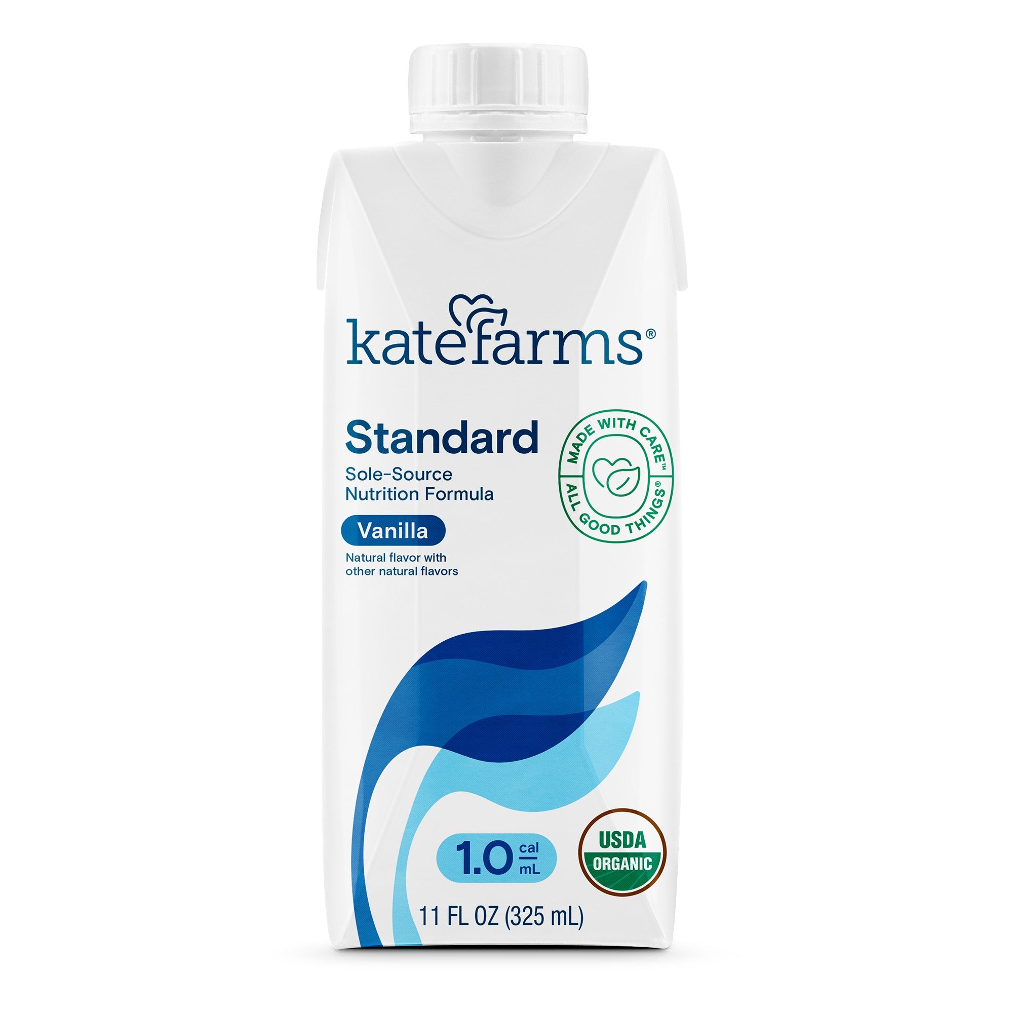 Oral Supplement Kate Farms Standard 1.0 Vanilla Flavor Liquid 11 oz. Carton, Packaging Type- Case