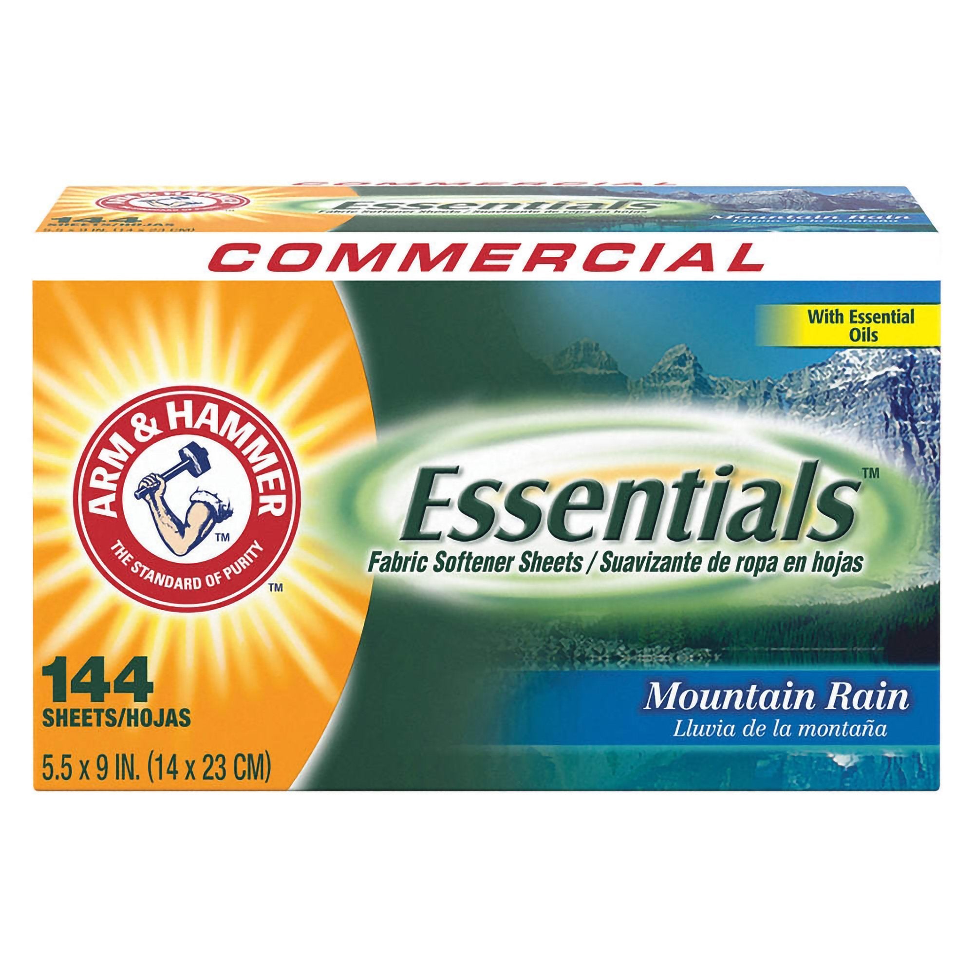 Fabric Softener Arm & Hammer® Essentials® 144 Count Box Sheet Mountain Fresh Scent