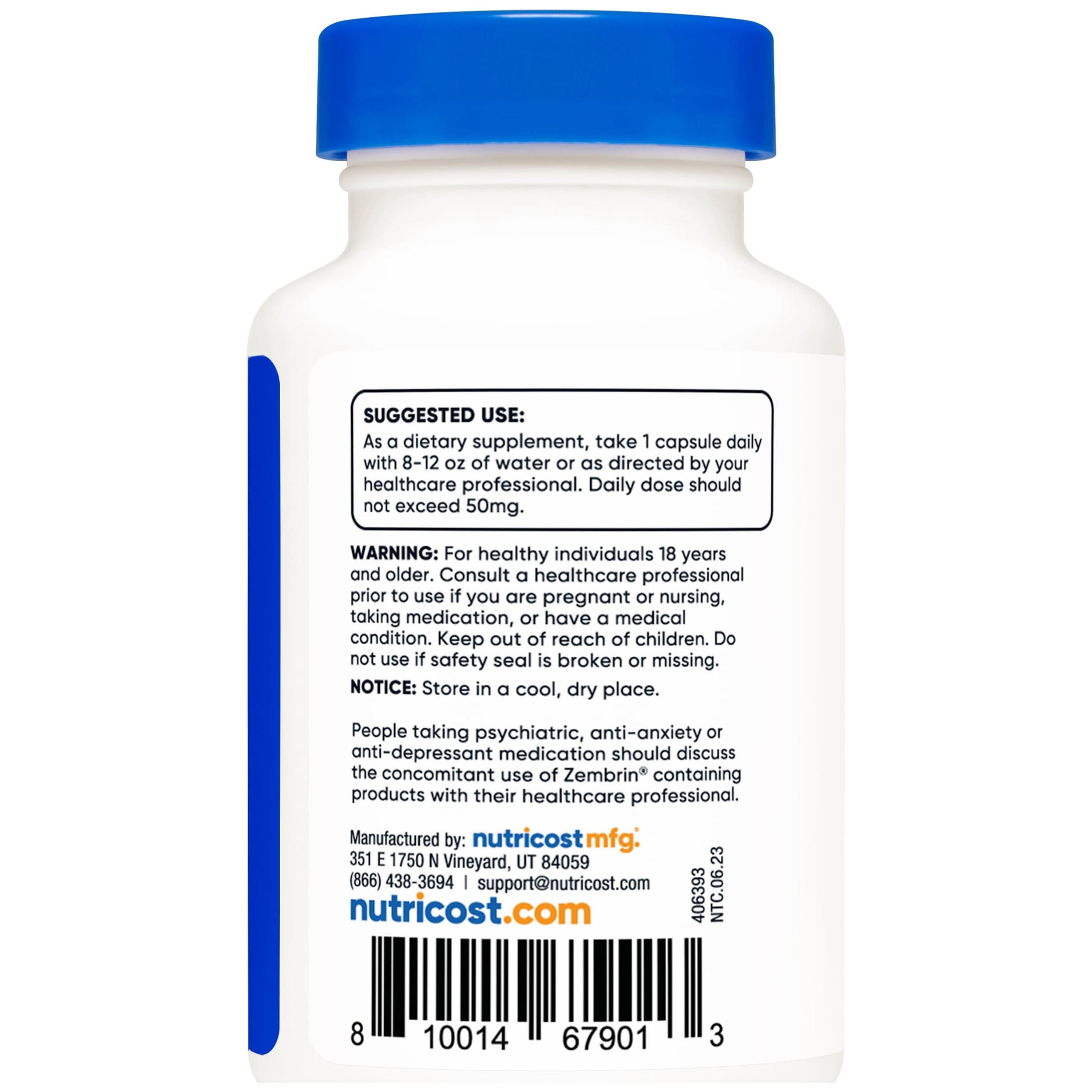 Zembrin (Sceletium Tortuosum) 60 Capsules (50Mg Each)   Vegetarian, Non GMO, Gluten Free