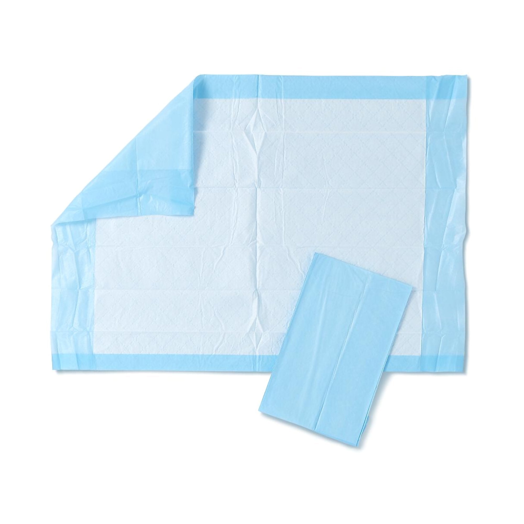 Disposable Underpad Protection Plus 17 X 24 Inch Fluff Light Absorbency, Packaging Type- Case