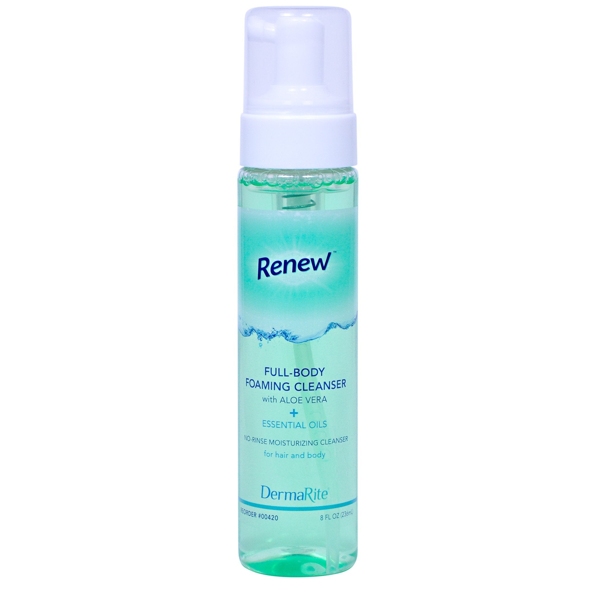 Rinse-Free Body Wash Renew Foaming 8 oz. Pump Bottle Citrus Scent