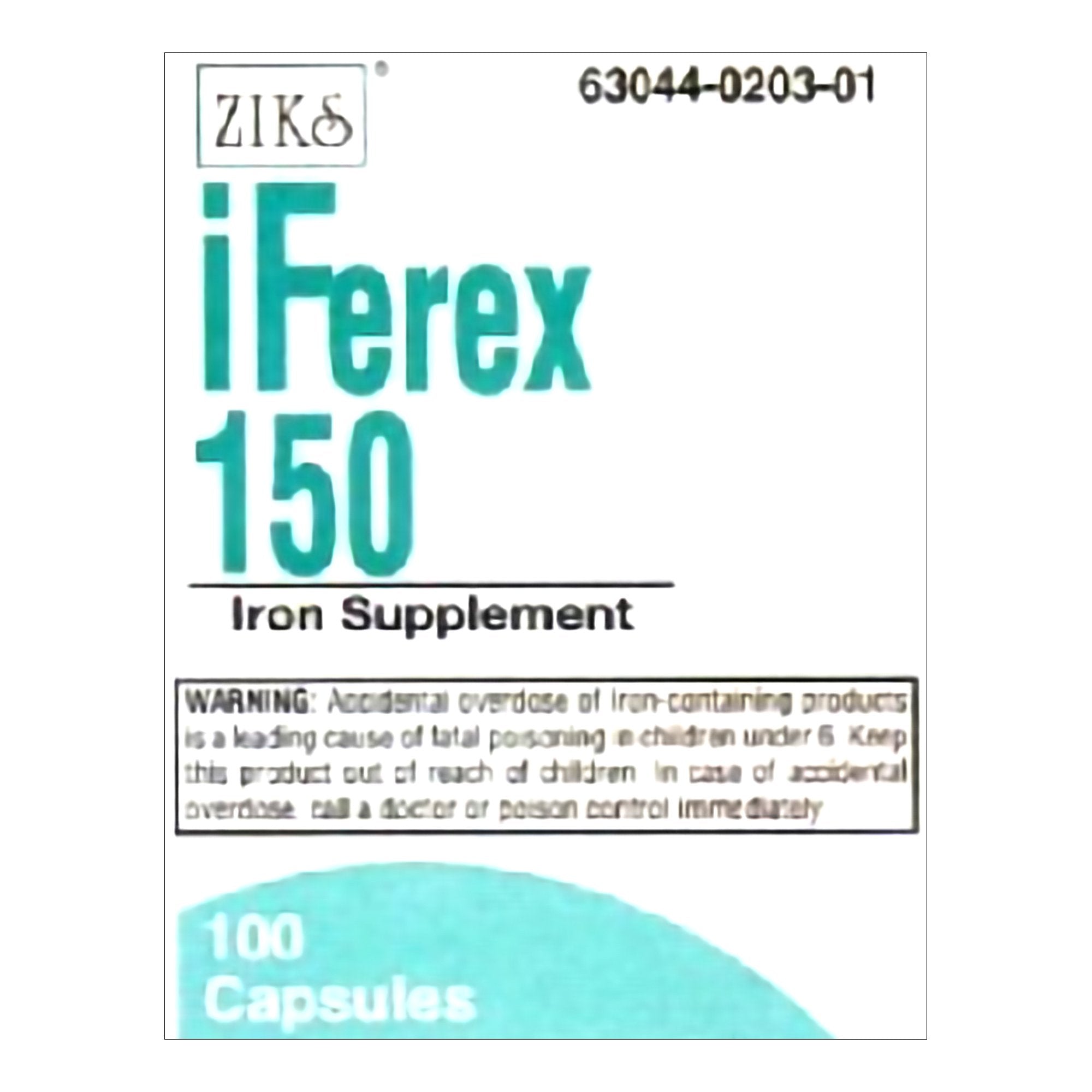 Mineral Supplement Iferex Iron 150 mg Strength Capsule 100 per Bottle
