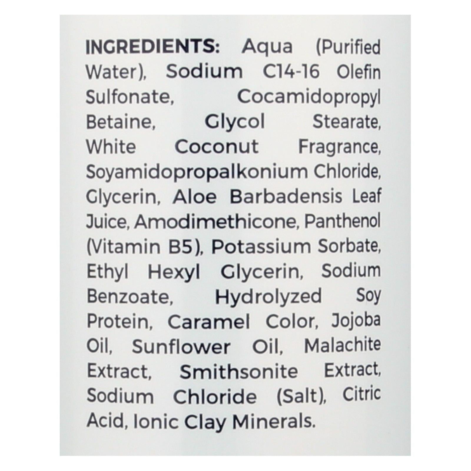 zion health adama minerals shampoo white coconut 16 fl oz