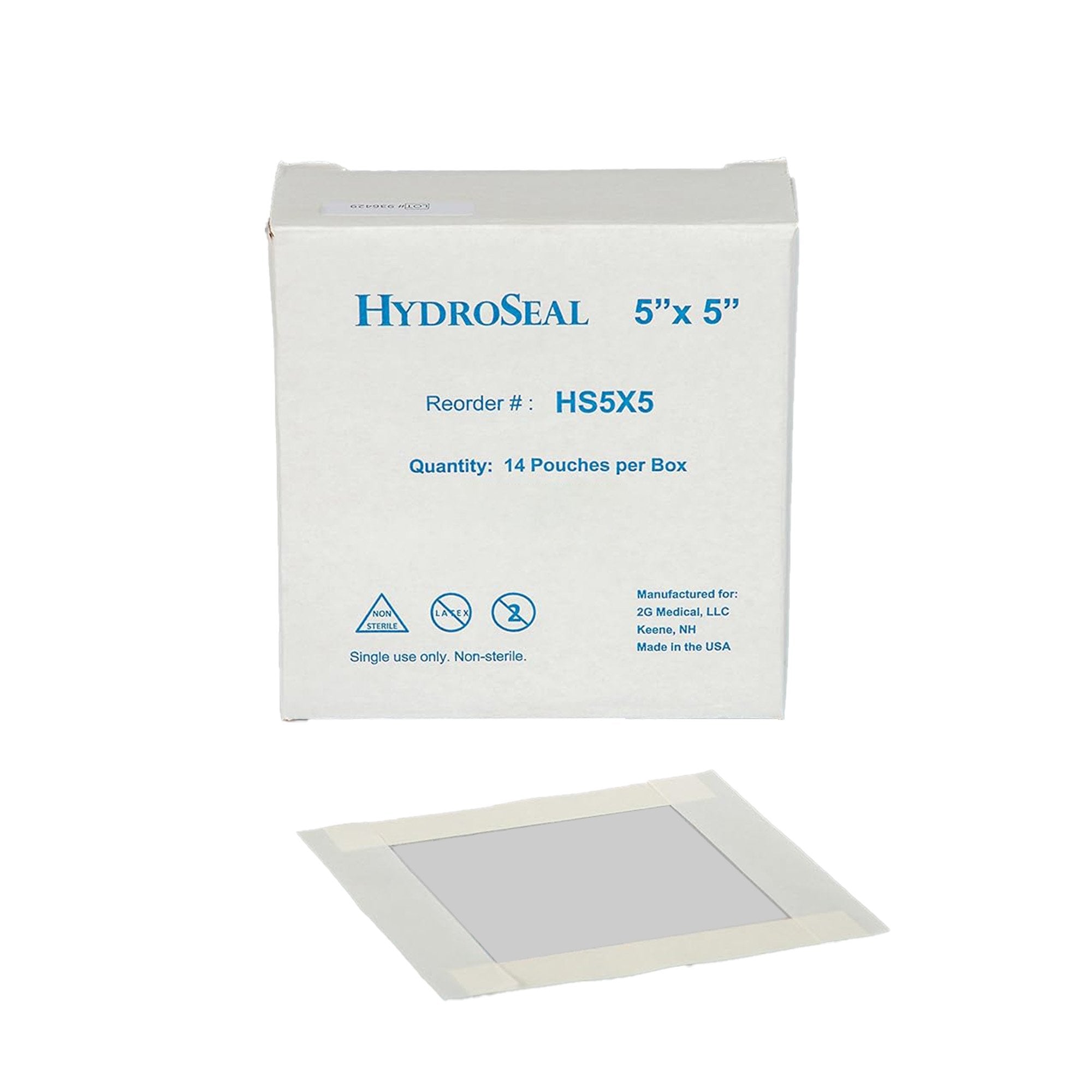 IV Site Barrier Protector HydroSeal 5 X 5 Inch, Packaging Type- Box