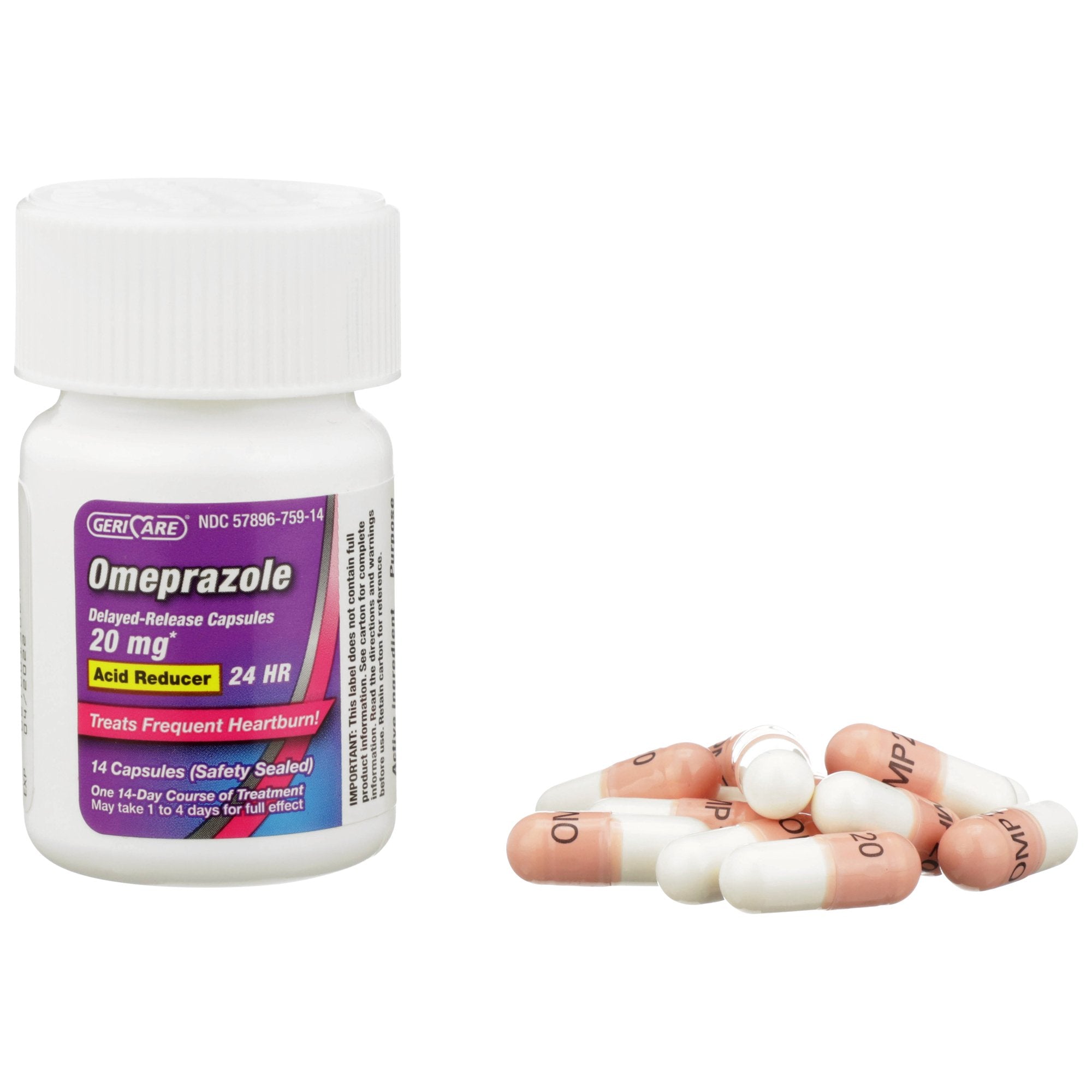 Antacid Geri-Care 20.6 mg Strength Delayed-Release Capsule 42 per Box, Packaging Type- Box