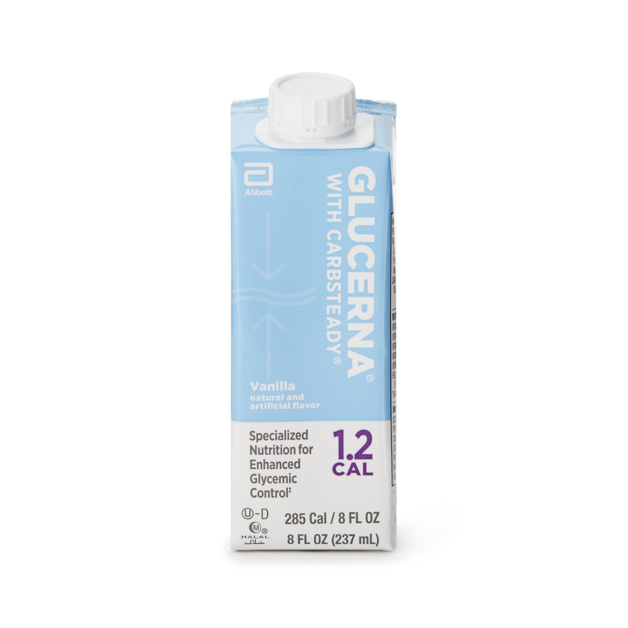 Oral Supplement Glucerna 1.2 Cal Vanilla Flavor Liquid 8 oz. Reclosable Carton, Packaging Type- Case