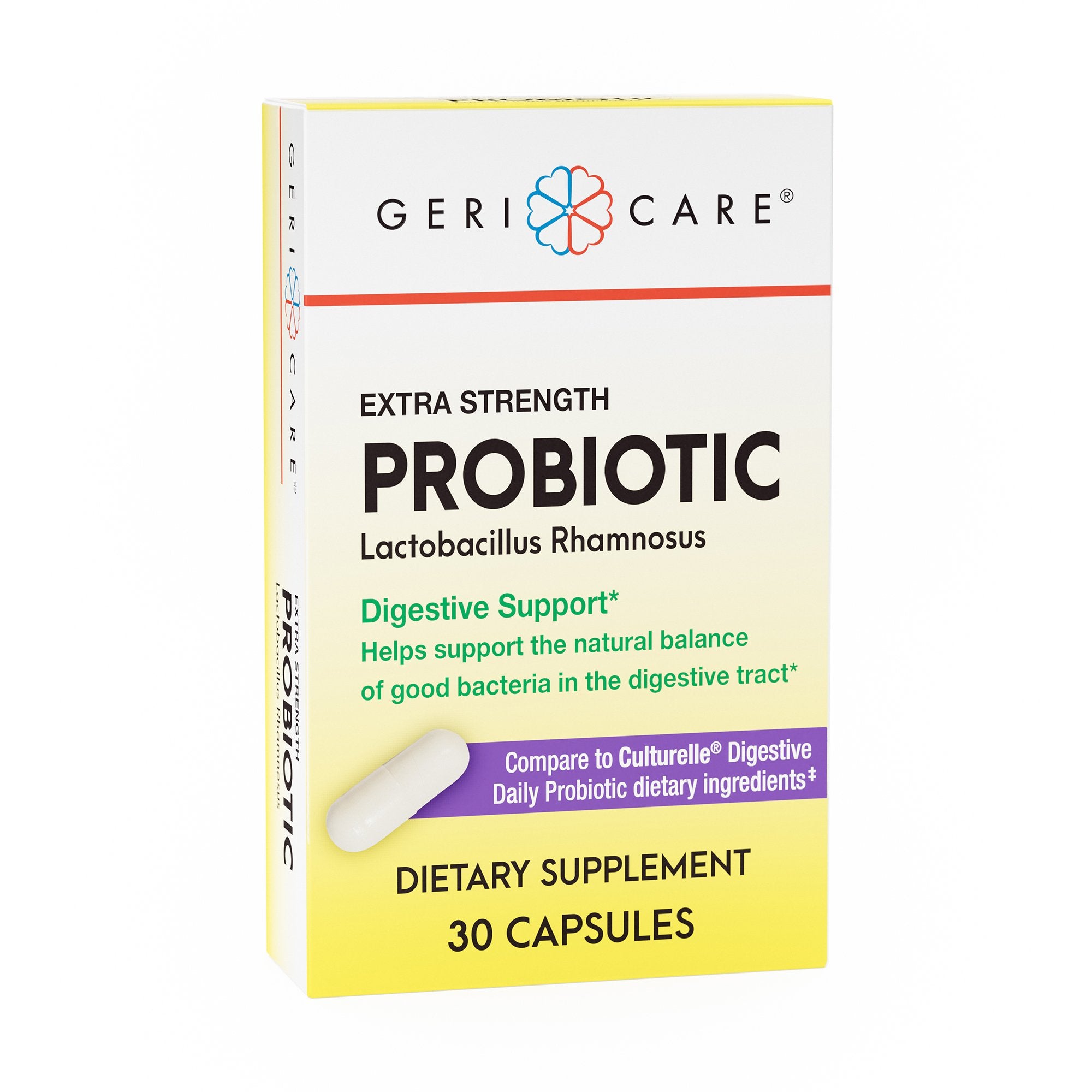 Probiotic Dietary Supplement Geri-Care 30 per Box Capsule, Packaging Type- Box