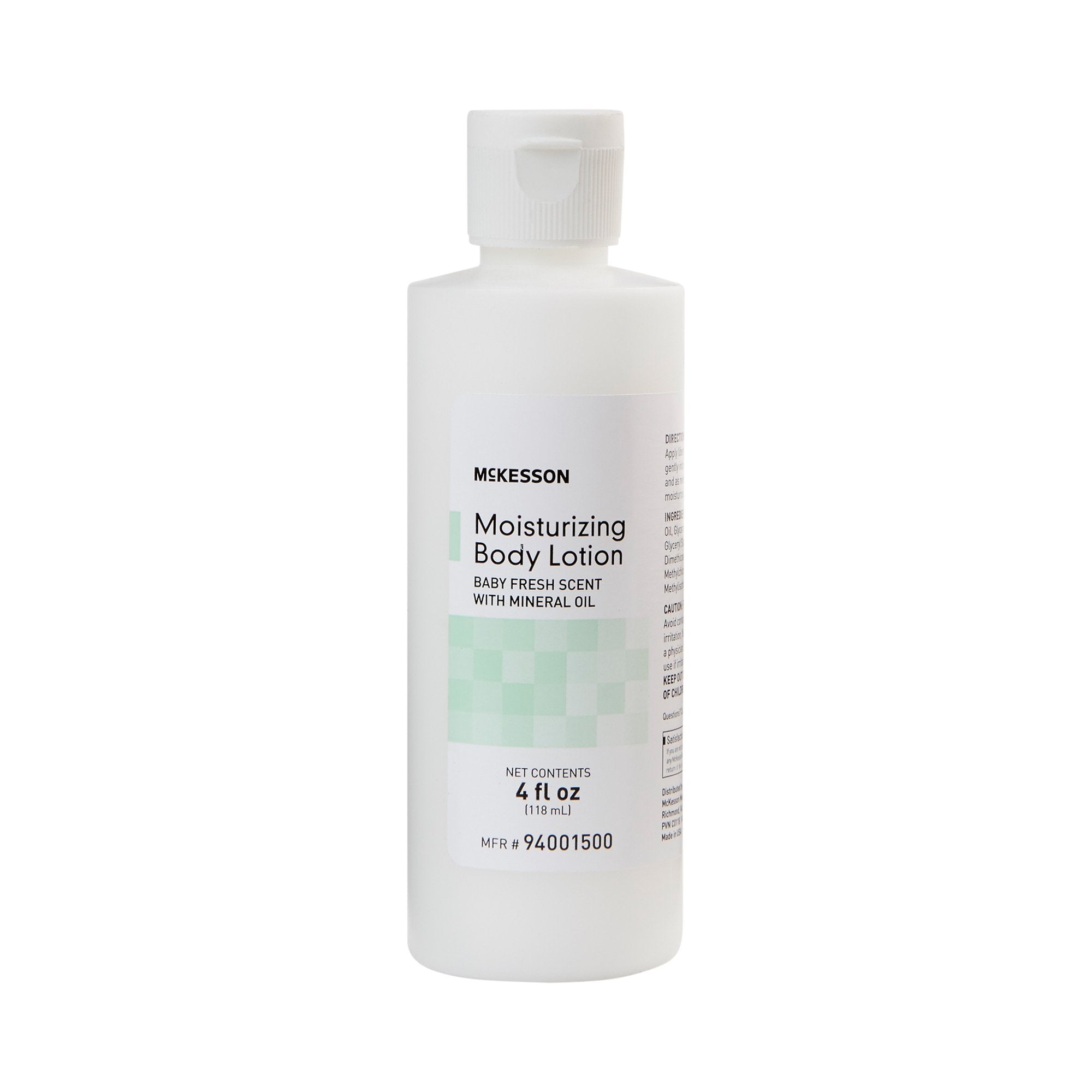 Hand and Body Moisturizer McKesson 4 oz. Bottle Baby Fresh Scent Lotion, Packaging Type- Case