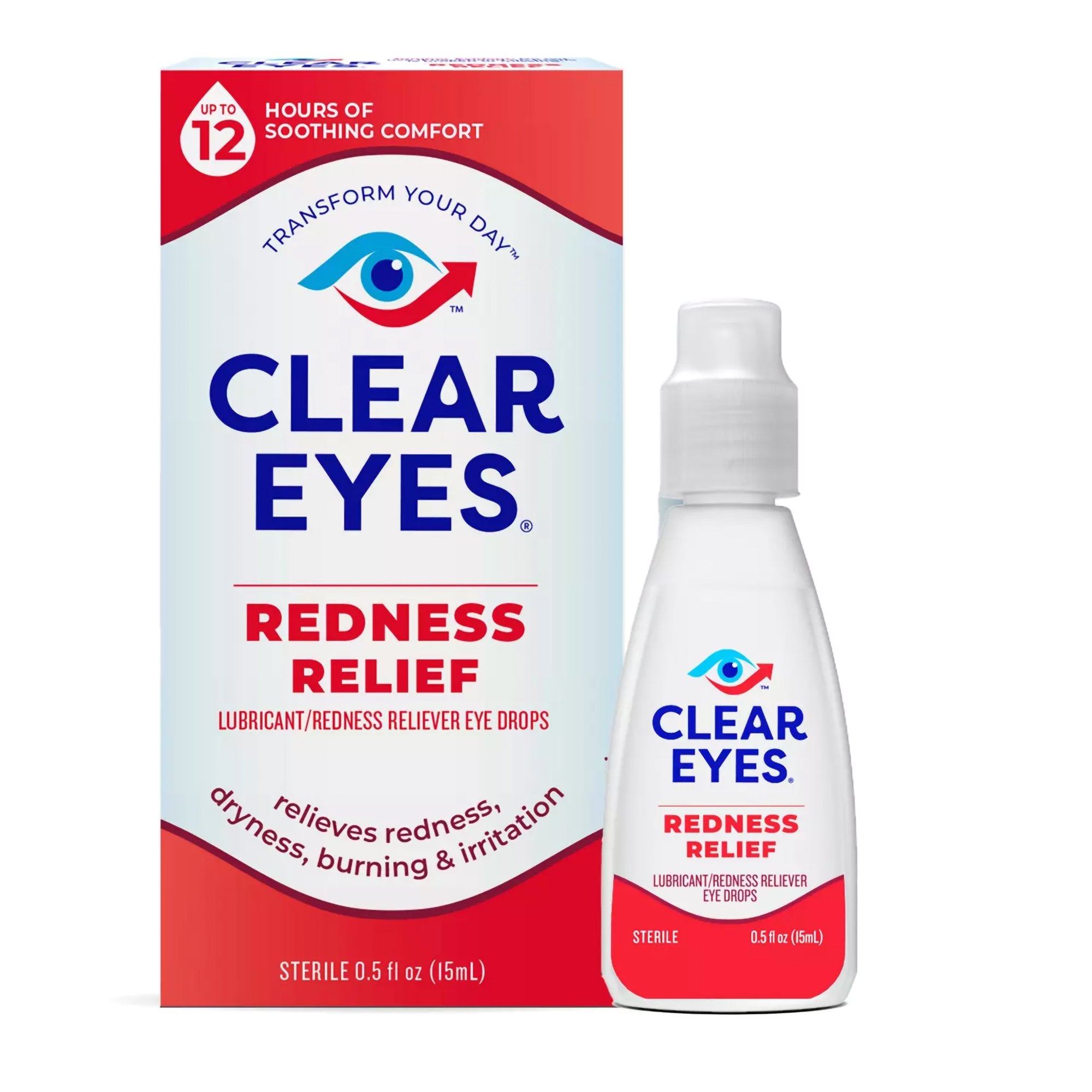 Eye Lubricant / Redness Relief Clear Eyes® Redness Relief 0.5 oz. Eye Drops