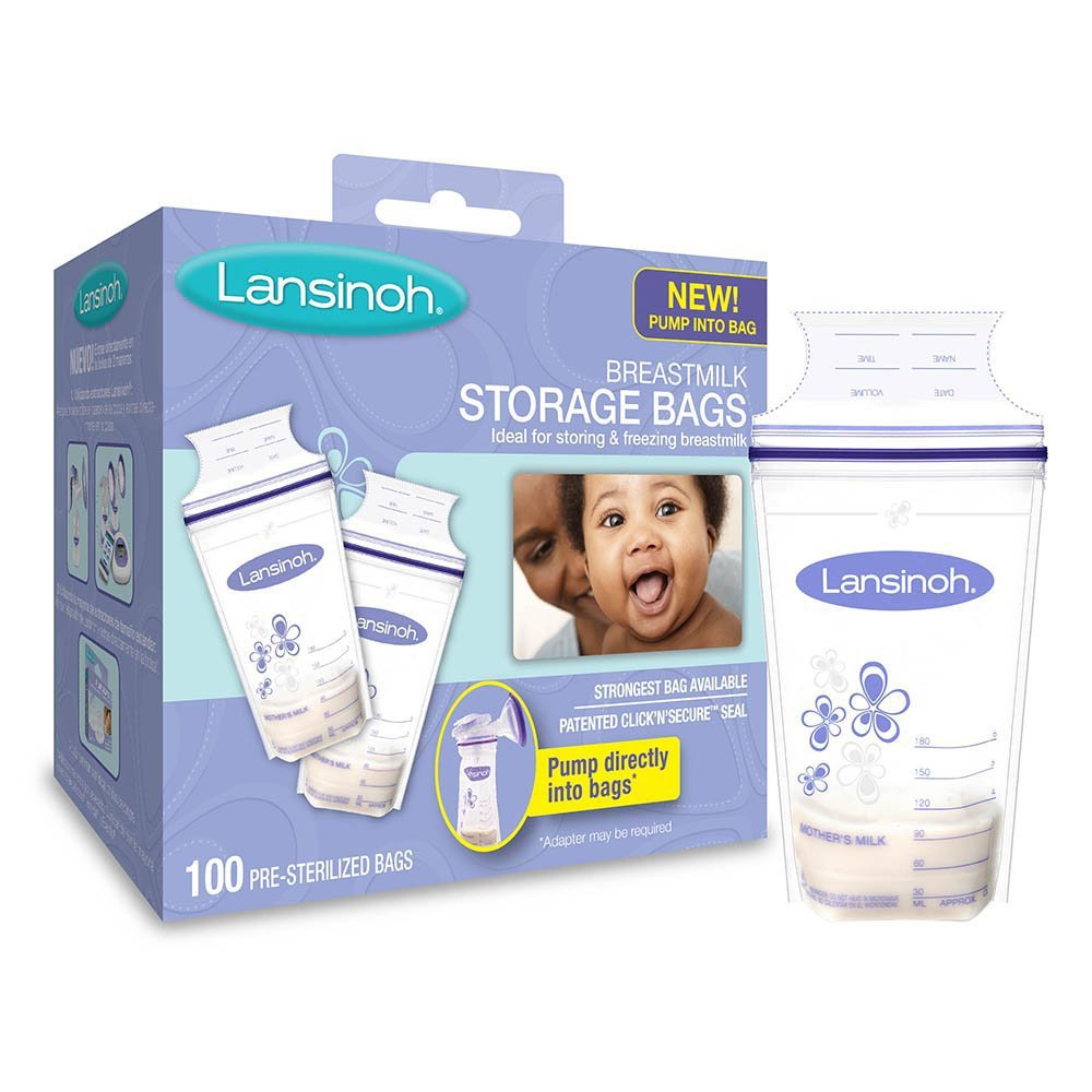 Breast Milk Storage Bag Lansinoh 6 oz., Packaging Type- Box