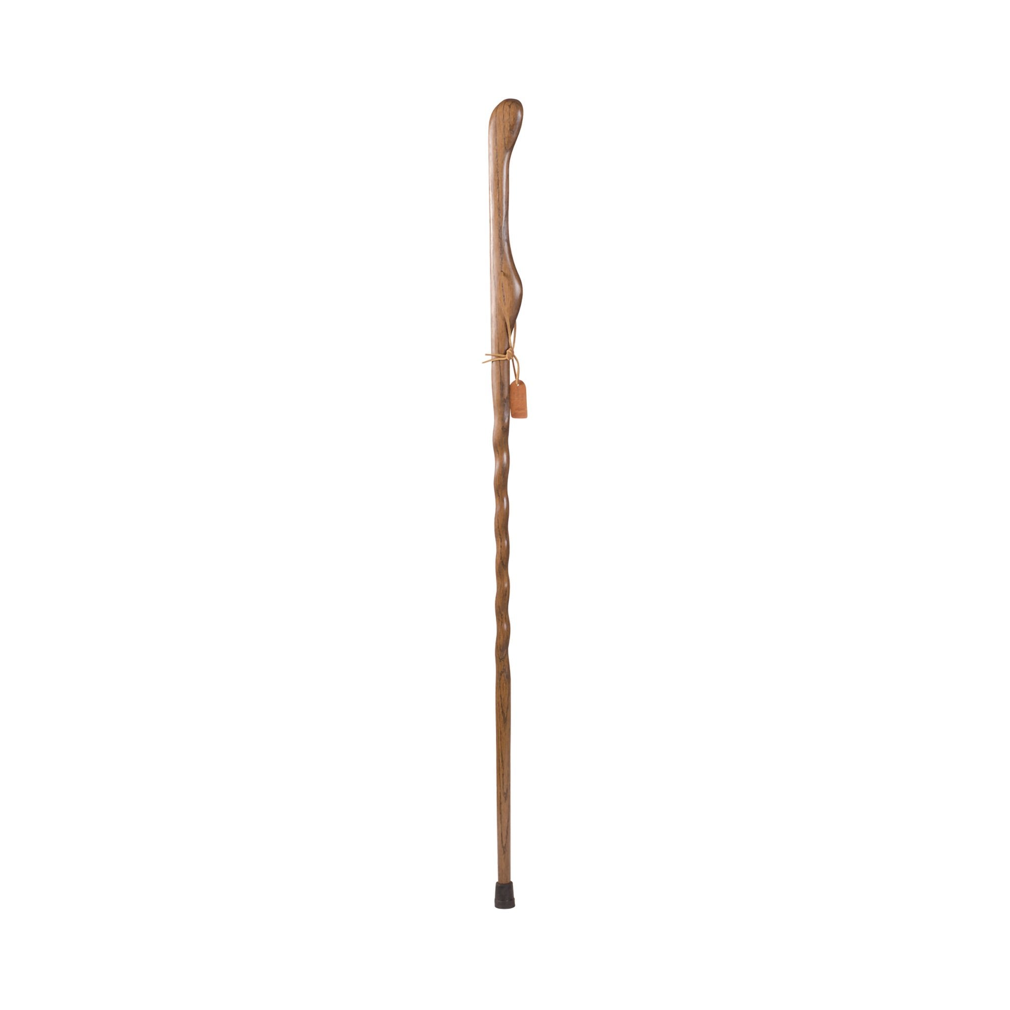 Walking Stick Brazos Twisted Wood 55 Inch Height Brown Oak