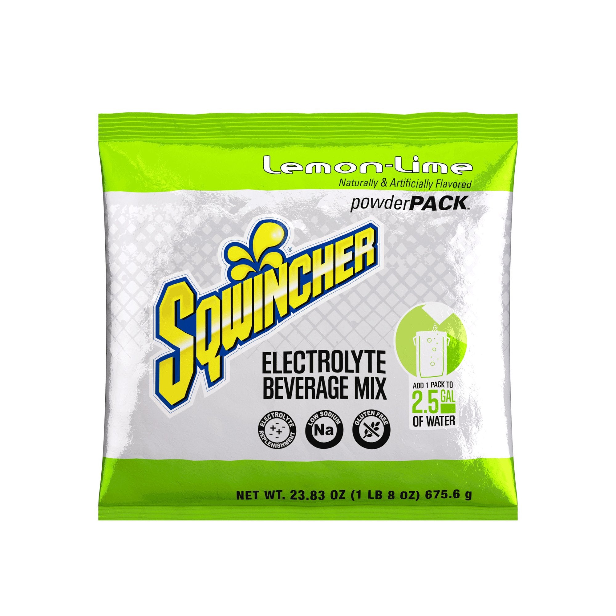 Oral Electrolyte Solution Sqwincher Powder Pack Lemon-Lime Flavor 23.83 oz. Electrolyte, Packaging Type- Case