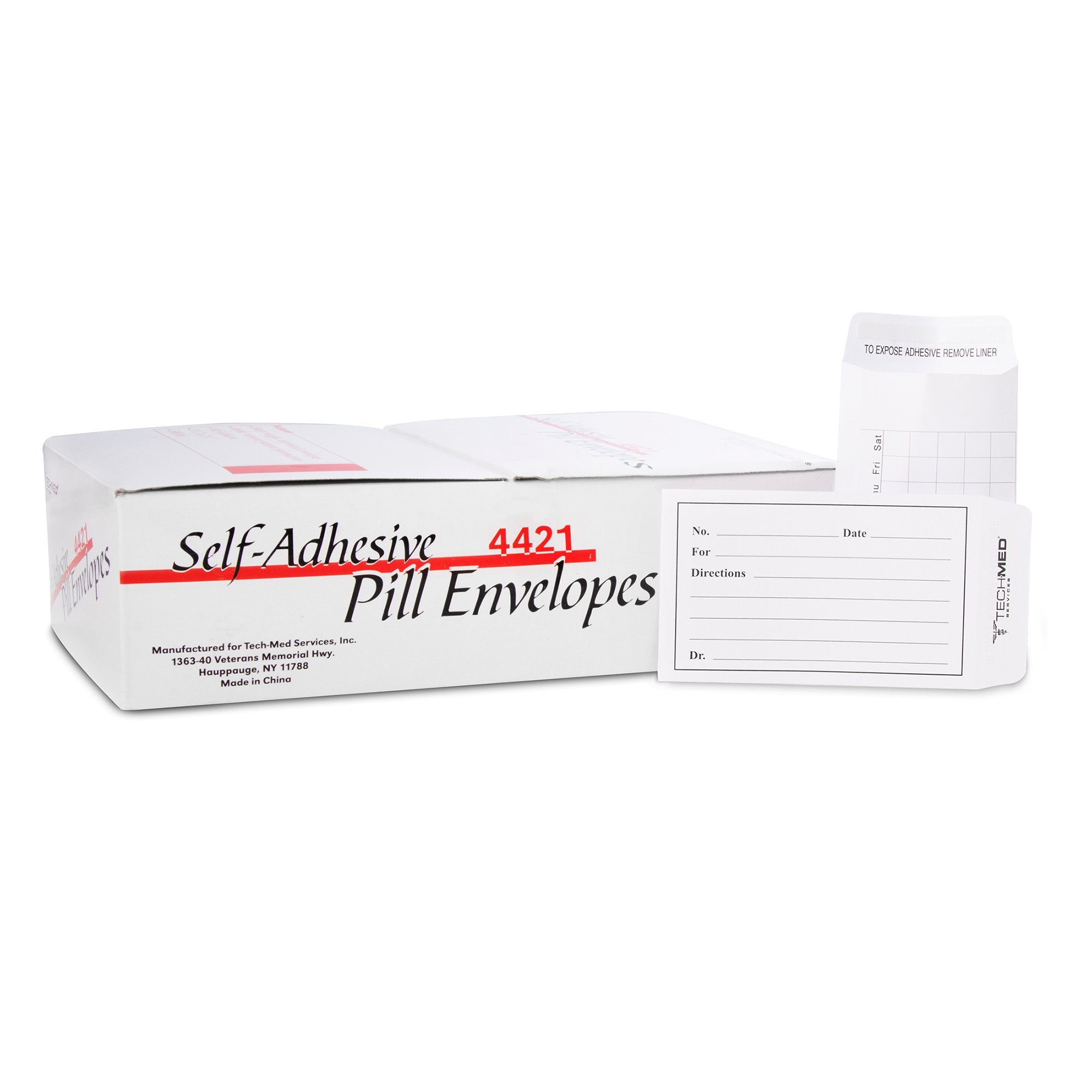 Medication Envelope Tech-Med® White 3-/2 X 2-1/4 Inch