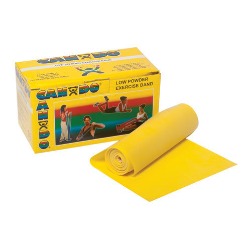 Cando Exercise Band Yellow X- Light 6-yard Roll - All Care Store 