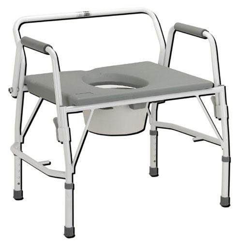 Bariatric Drop-arm Commode Deluxe  Assembled - All Care Store 