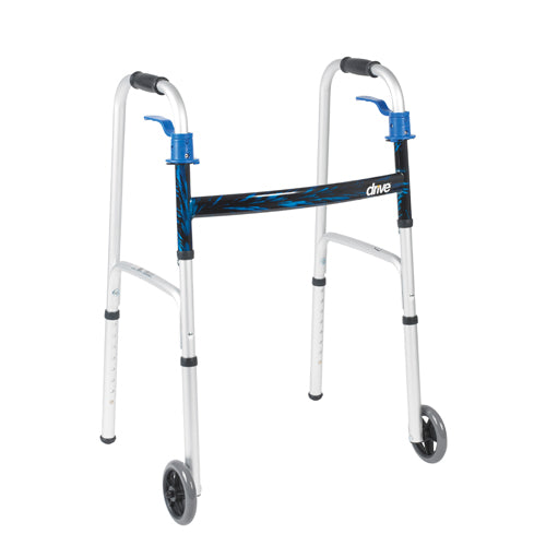 Walker Folding Trigger Release Junior With 5  Wheels   All Care Store 