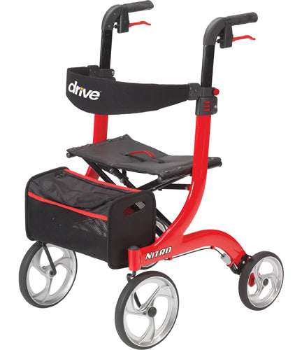 Nitro Rollator  Red - All Care Store 