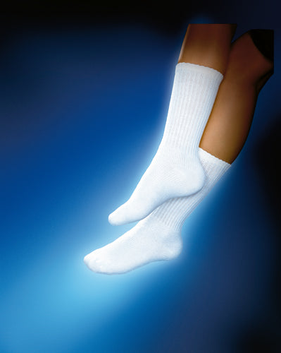 Sensifoot 8   15 Diabetic Crew Socks White Ex large   All Care Store 