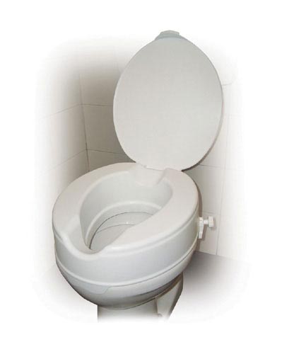 Raised Toilet Seat W/lid 4  Savannah-style  Retail - All Care Store 