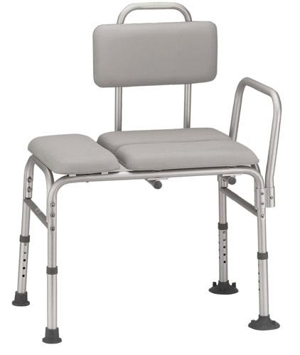 Transfer Bench Padded Kd  Gray - All Care Store 
