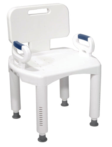 Bath Bench  Premium Series With Back And Arms - All Care Store 