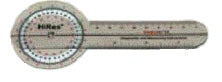 Baseline Hires Goniometer 6  Plastic 360 Degree - All Care Store 