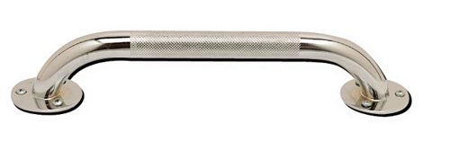 Grab Bar- Knurled Chrome 12in - All Care Store 