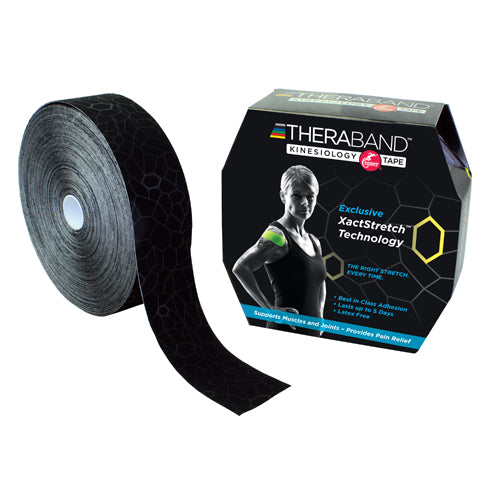 Theraband Kinesiology Tapebulk 2  X 103.3' Black/black - All Care Store 