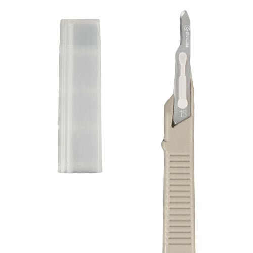 Scalpel #15 Disposable Generic Bx/10  W/safety Guard - All Care Store 