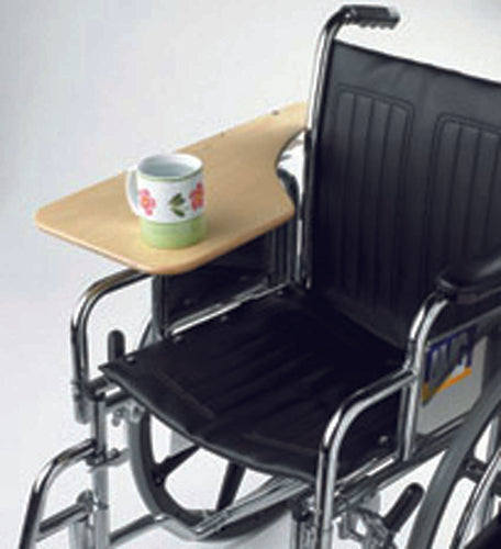 Wheelchair Tray  Half-Lap Wood Flip-Away  for Desk Arm - All Care Store 