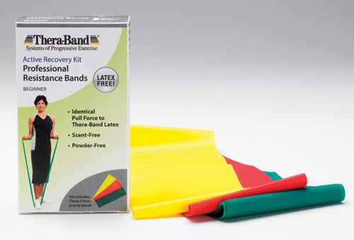 Thera-band 5' Combo Pack- Light  Latex-free - All Care Store 