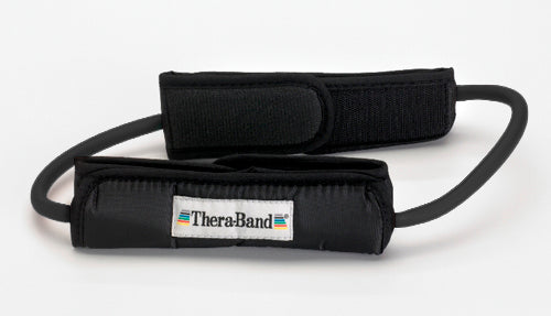 Theraband Prof Resist Tubing Loop W/padded Cuffs Black - All Care Store 